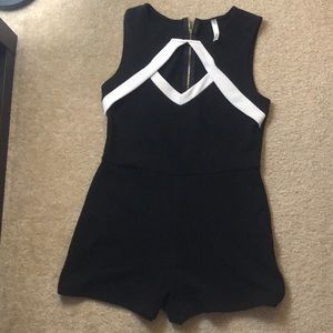 Women Black party romper